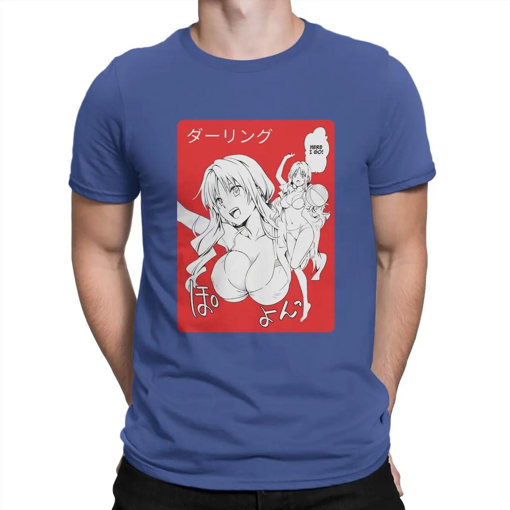 Darling In The Franxx Anime Creative TShirt for Men Zero Two Round Collar Basic T Shirt Personalize Gift Clothes Tops