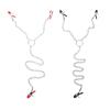 Nipple Clamp With Metal Chain Adjustable Clitoris Clip Bondage Restraints Breast Labia Clip Stimulation Sex Toy For Woman