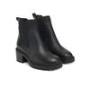Ботильоны челси Tommy Hilfiger Th Leather с тиснением на каблуке FW0FW08774 Black