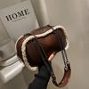Retro Plush Large-capacity Bag Women's Fashion New Shoulder Underarm Bag Versatile Chain Commuter Messenger Bag