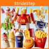 Cola Burger Fries Ice Cream Transformable Robot Toy Children Mecha Model Gift