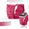 Strap for Apple Watch Band 44 42 45 40 41 46 49 Mm Rose Floral Engraved Bracelet Correa iWatch Series 4 5 6 7 8 9 10 11 SE Ultra