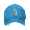 Cotton Maltese Dog Baseball Cap Outdoor Women Men's Adjustable Dad Hat Summer