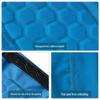 Men's Honeycomb Calf Guard Socks with Anti-Collision Shin Protection for Football and Basketball.