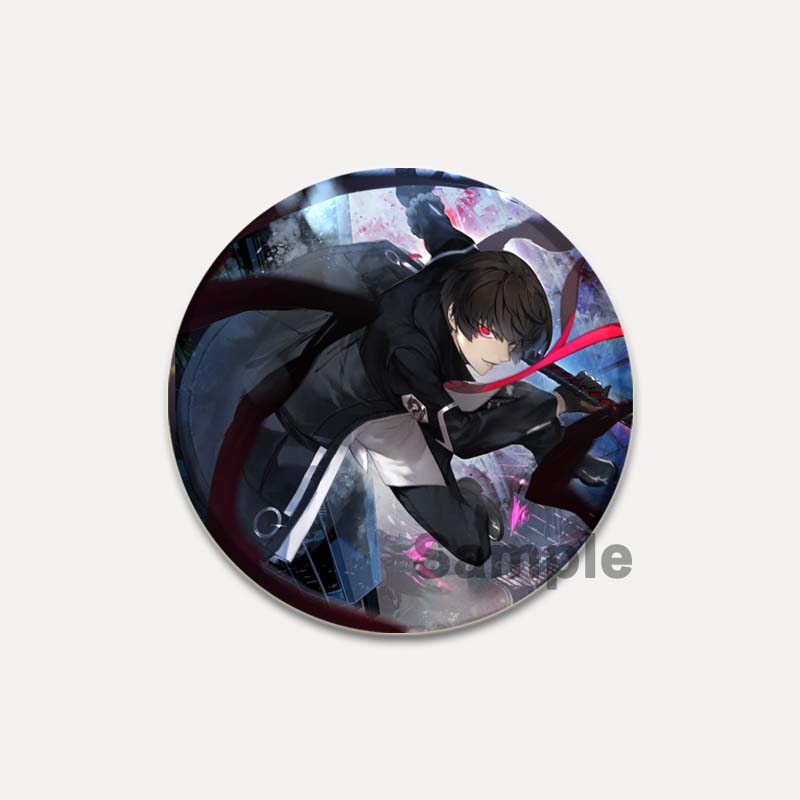 32/44/58mm Pop Anime Game Counter Side Brooches On Backpack Cartoon Figure Lapel Pins Alloy Round Cartoon Badge Gifts Jewelry Accessory