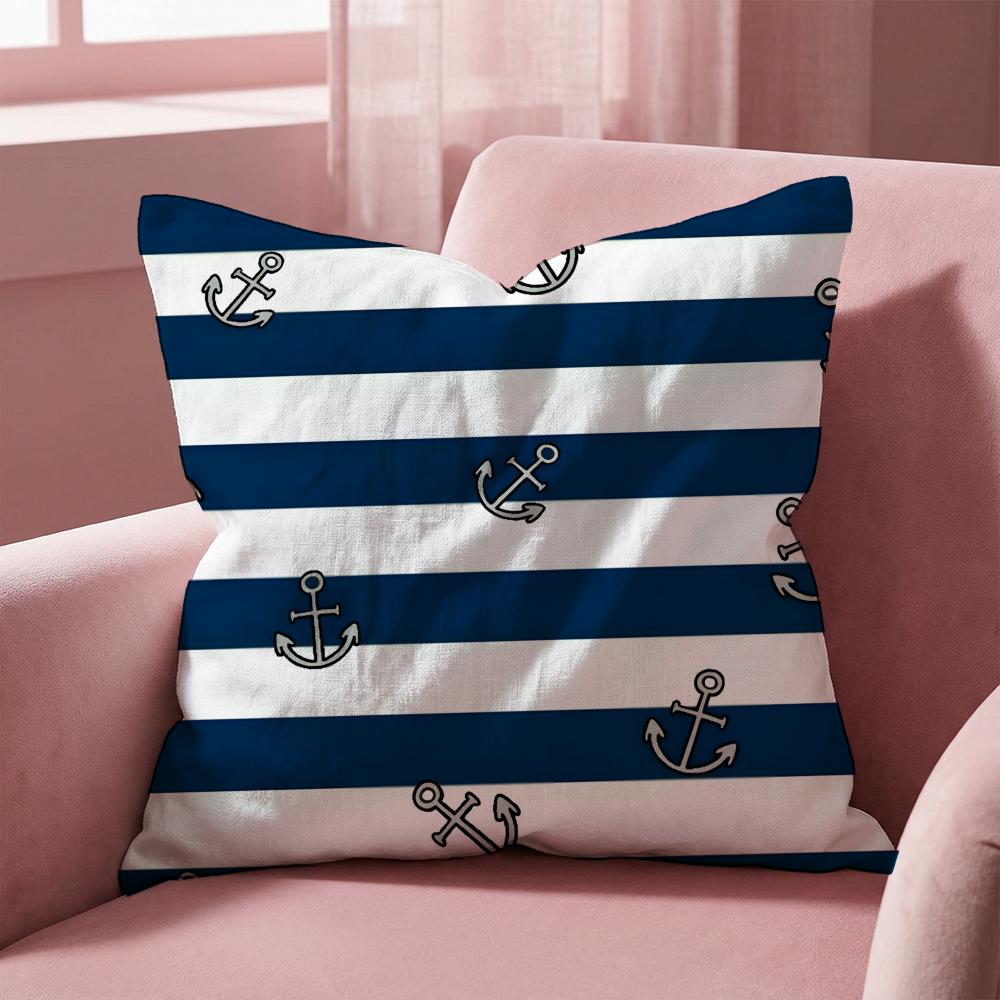O-ocean Sailor Cushion Cover Multi-Scene Pillow Cover for Home & Car - Reversible, Soft & Durable for Daily Use