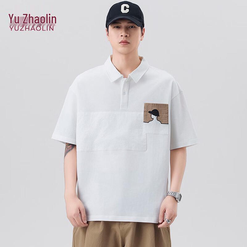 YUZHAOLIN Men s Premium Loose Fit Short-Sleeve Polo T-Shirt 3XL