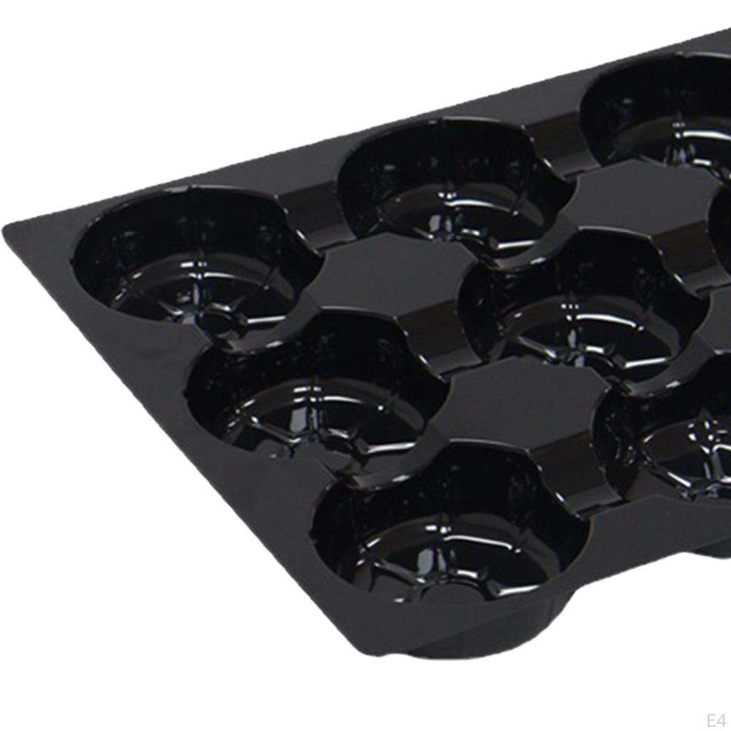 10 Pieces 12 Holes Shelf Display Fruit Tray for Home Buffet Families Reunion White