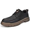 Mens Casual Shoes Leather Men Formal Business Leather Shoes High Quality Male Casual Shoes Lace Up Shoes Oxfords Flats