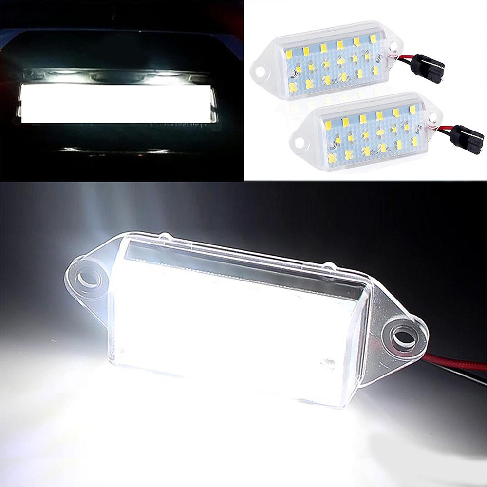 1 Pair White LED Licence Plate Light 8341A099 For Mitsubishi Lancer 2003-2017