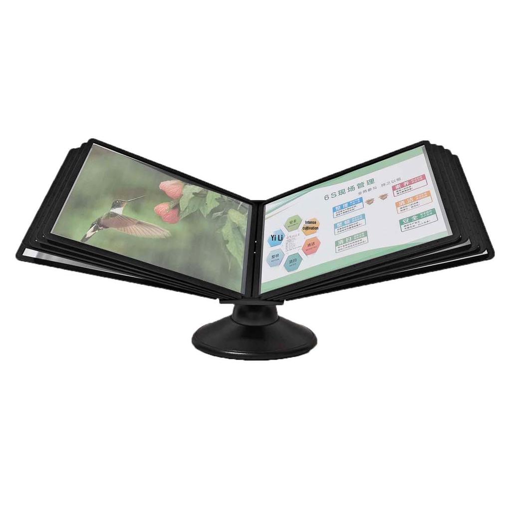 Rotating A4 Desktop File Holder and Display Stand