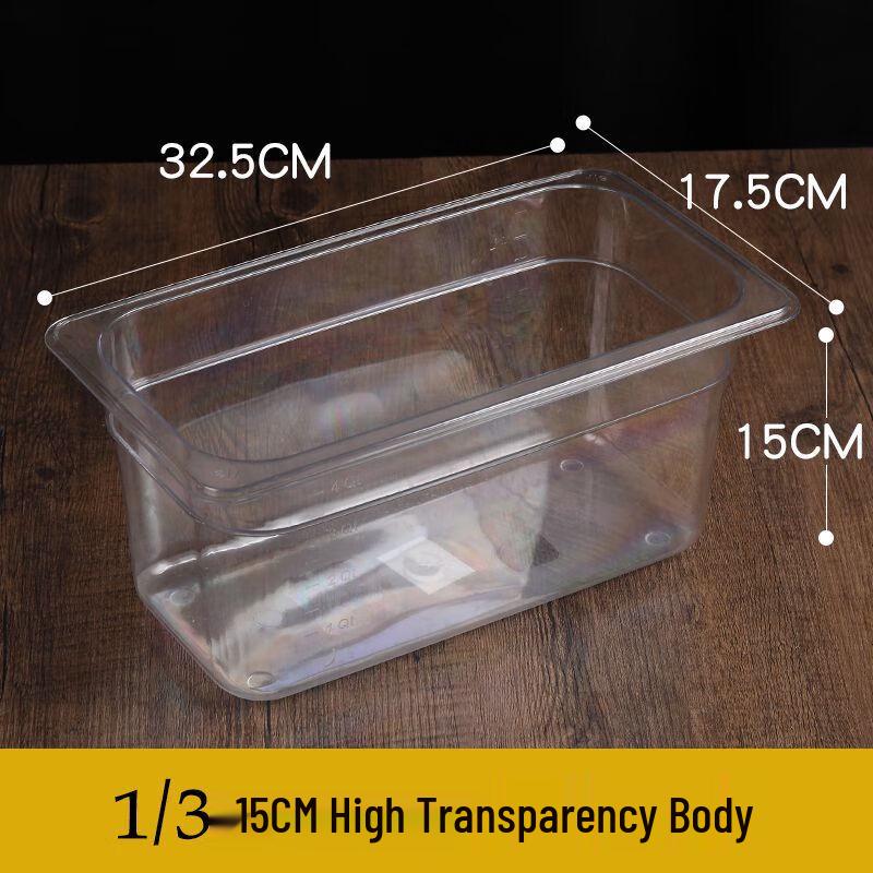 

Acrylic Transparent Fractional Food Pan Display Box