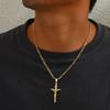 European & American Cross Pendant Men's Necklace - Unisex Style
