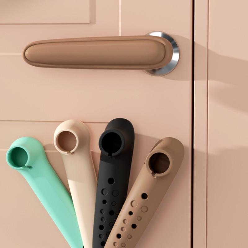 Pack Of 2 Door Handles Covers Rubber Door Knob Protective Gloves for Home Use to Prevent Dust and Damage
