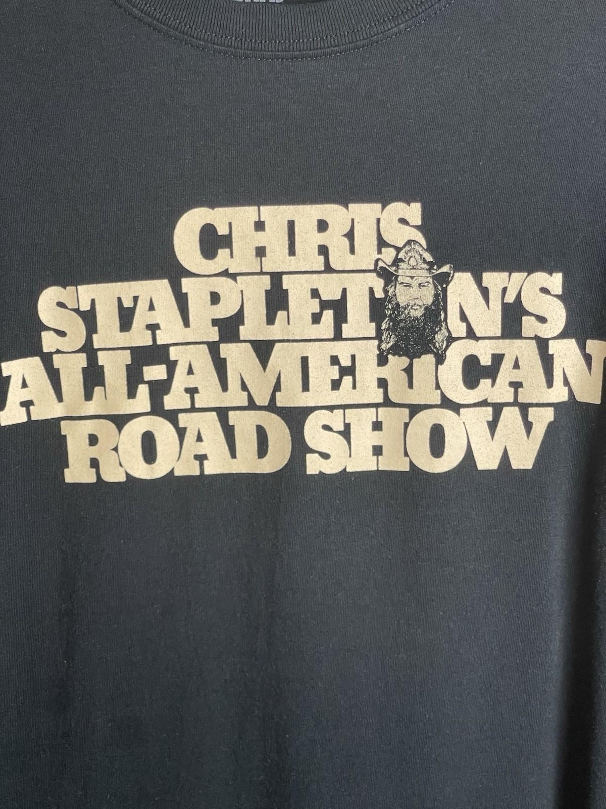 Chris Stapleton All American Road Show 2018 Tour Concert T-Shirt Size 2XL NWOT Unisex T-Shirt XL