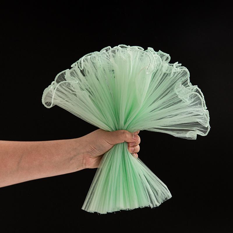 Färska Blommor Pärl Våg Garn Nät - Bukettinslagning & Blomsterbutiks Material