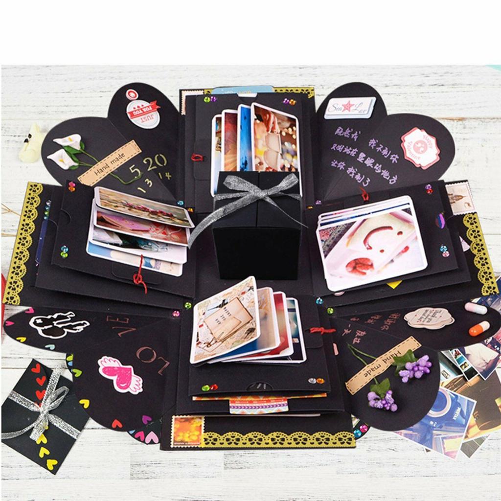 Scatola Sorpresa Esplosione Fai Da Te 5 Strati - Album Scrapbooking Per Regali Creativi