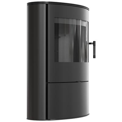 Wood Burning Steel Stove KRATKI AB/S/2/ROLLO 10 kW Ø 150 Black Thermotec