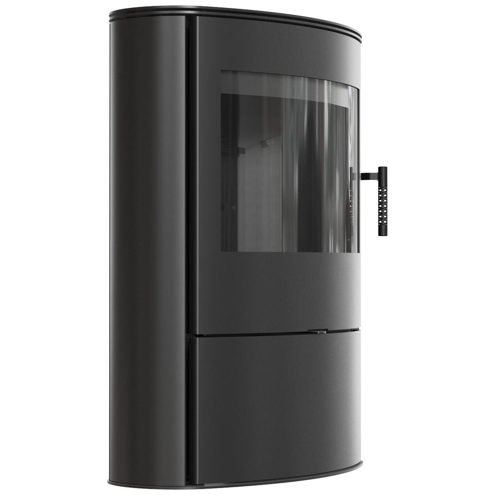 KRATKI AB/S/2/ROLLO Ø 150 10 kW Steel Stove, Dark Lining Set