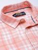 Men Slim Fit Checkered Full Sleeves Spread Collar Casual Shirt