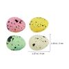 200Pcs Vibrant Foam Easter Eggs Set Realistic Simulation Egg Ornament for DIY Crafts Dining Room Bedroom Office Bookshelf Decor