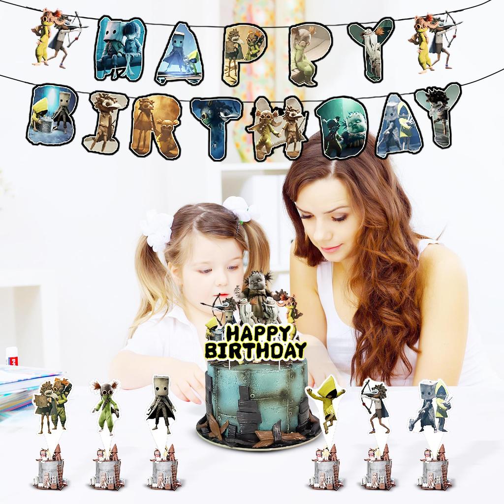 Temat Urodziny Dekoracja Urodzinowa Flaga Balony Tort