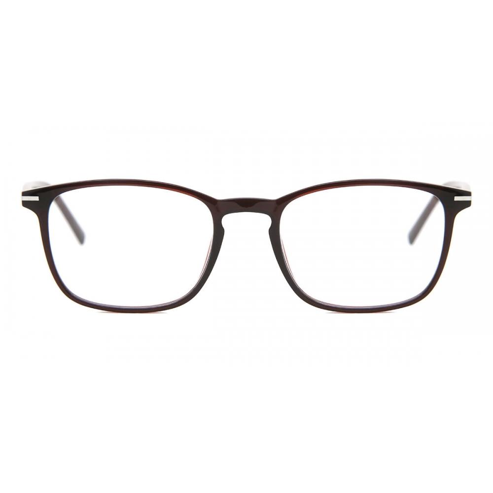 

Full Rim Square Dark Brown Smartbuy Collection Elk Ac9f Fashion Unisex Eyeglasses Dark Brown/52-19-140