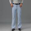 Men's Light blue Flared Jeans Men's Summer Loose Micro Flared Jeans