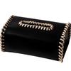 Leather Tissue Box Color-blocked Thread Weaving Two-color Home Napkin Holder Paper Towel Holder Organizadores Home Decoraction