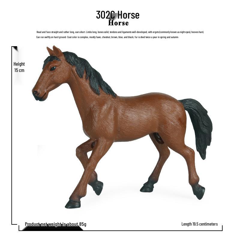 Cross-Border Children s Static Hollow Horse Model