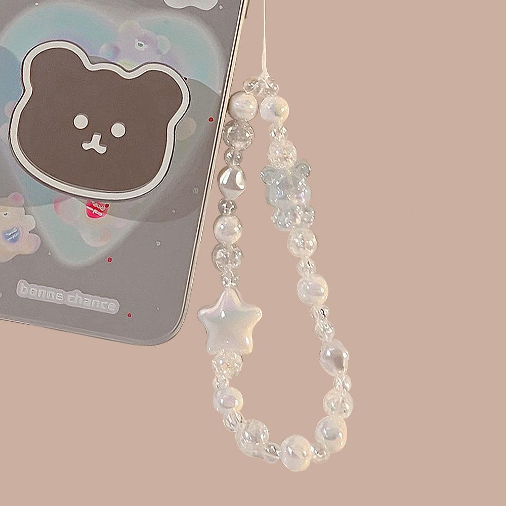 Funda de Teléfono Móvil con Cadena y Lanyard para Apple/Para Huawei Correa de Muñeca Portátil Colgante Personalizado Estilo Ins Dulce y Genial