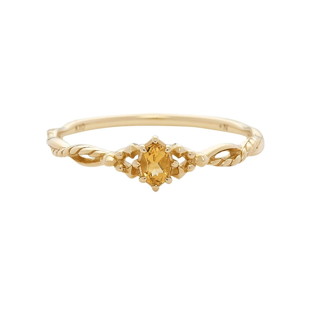 Nojes Pocket 10K Citrine 3023411111003013 Ring, Ring,