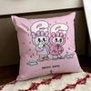 Cute EEsther Bunny Pink Cushion Cover Reversible Soft Durable Pillow Cover Home  Car MultiScene Use for Daily Comfort