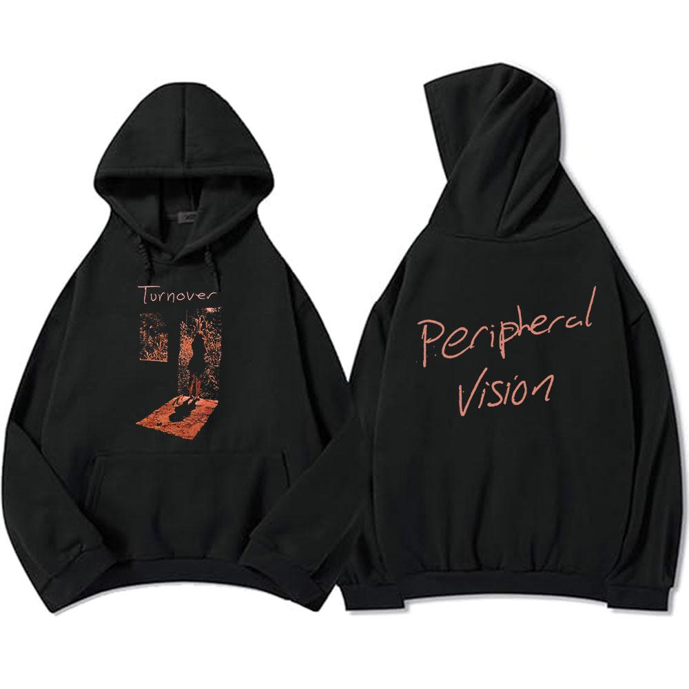

GIRL IN WINDOW Hoodies TURNOVER Band Peripheral Vision Sweatshirt Long Sleeve Fashion Hooded Pullovers Men Women Clothing Unisex Tops XS
