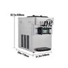 20-28L/H Soft Ice Cream Maker Commercial Countertop Tricolor 2+1 Flavors Sweet Cones Freezing Equipment Vending Machine