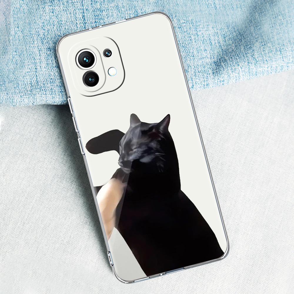 Case For Xiaomi Mi 15 14 13 12 11 Lite 15T 13T 12T Pro Poco X7 X6 X5 Pro 5G X3 NFC F7 F6 F5 Cover Funny Cartoon Korean Cat