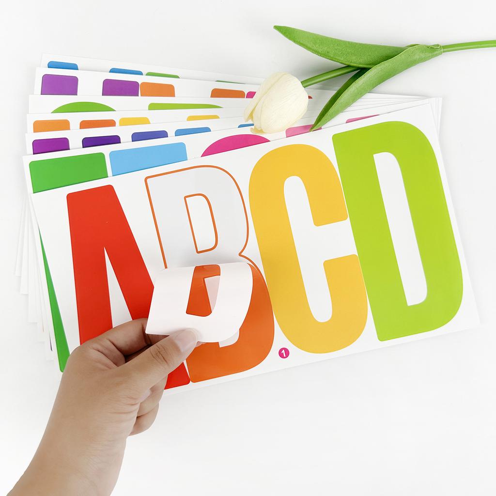 6-inch Letter Sticker Large Size Car Ship Number School Display Board Outdoor Waterproof Sun Protection Large Letter Sticker