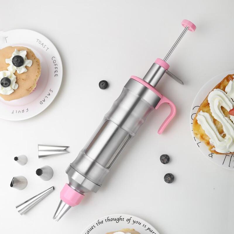 Stainless Steel Cake Decorating Gun Set