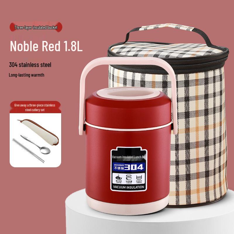 High-Value Insulated Lunch Box: Stylish & Durable 304 Stainless Steel, Ideal for Workers, Students, and Home Use