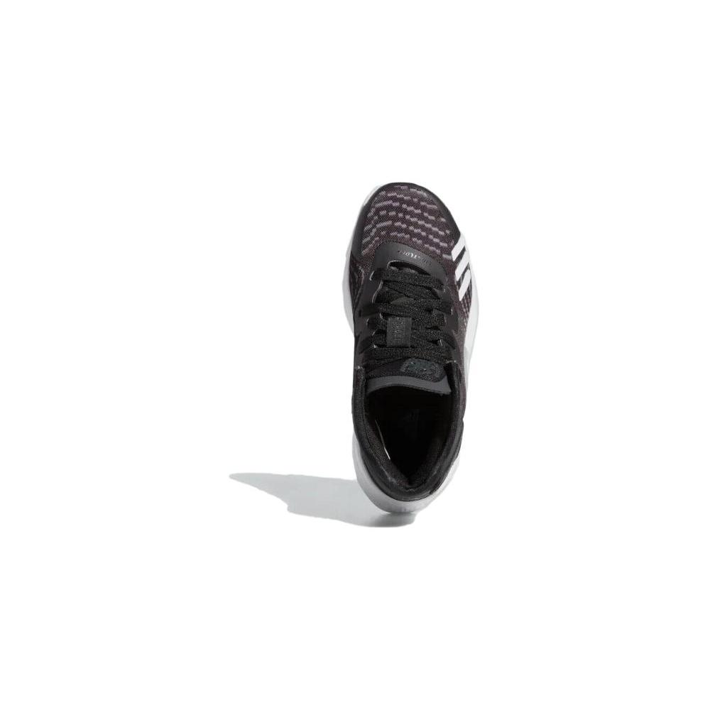 adidas D.O.N. Issue #4 Abrasion Resistant Mid Top Children's Basketball Shoes Black White Children Aged 3 7 Years Old GW9014