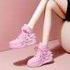 Spring Summer Casual Shoes Women Trendy All-match Cross Strap Sneakers Women's Vulcanize Shoes 2024 Fashion Pink High Gang Shoes