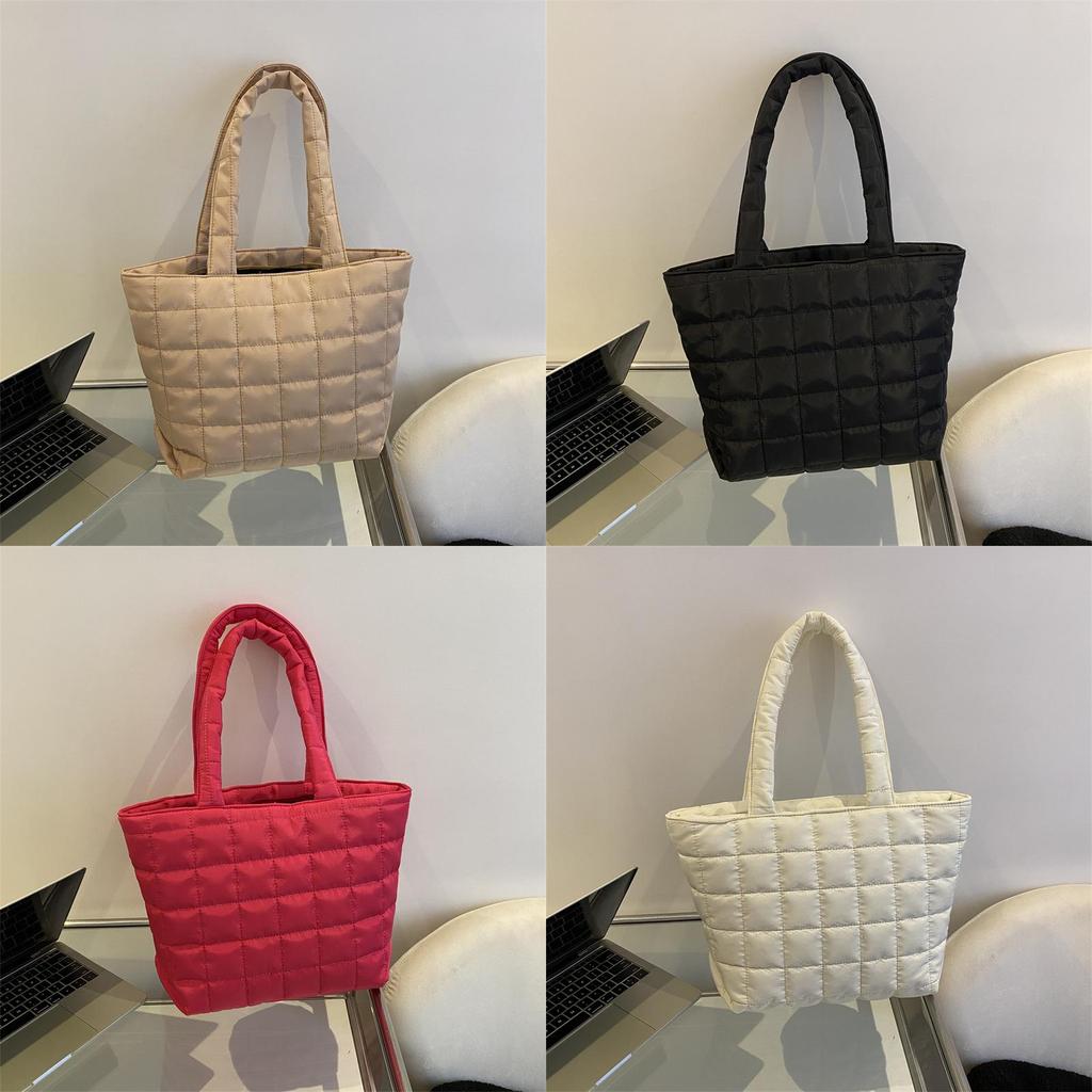 Minimalist Nylon Tote Bag With Double Shoulder Straps And Urban Style For Commuting