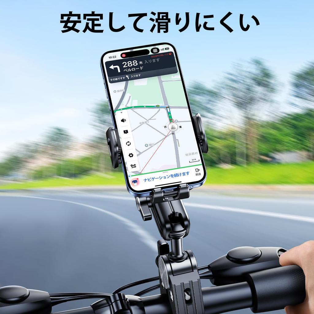 Nediea Bicycle Smartphone Bike Smartphone Bike Smartphone Holder Easy Smartphone Holder for Road Motorcycle Smartphone Easy Installation and