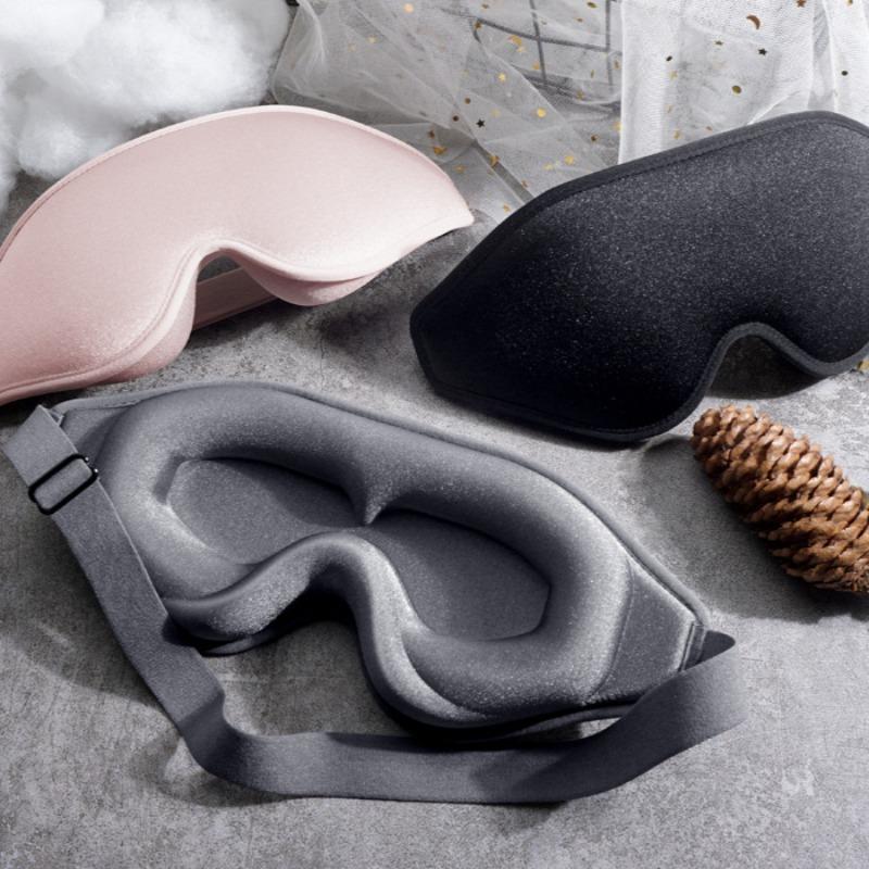 Maschera per Dormire 3D in Memory Foam Blocca Luce Maschera Occhi Ombretto Benda per Occhi Maschera Occhi Dormire Ausilio per il Sonno Mascherina Viso Cerotto per Occhi
