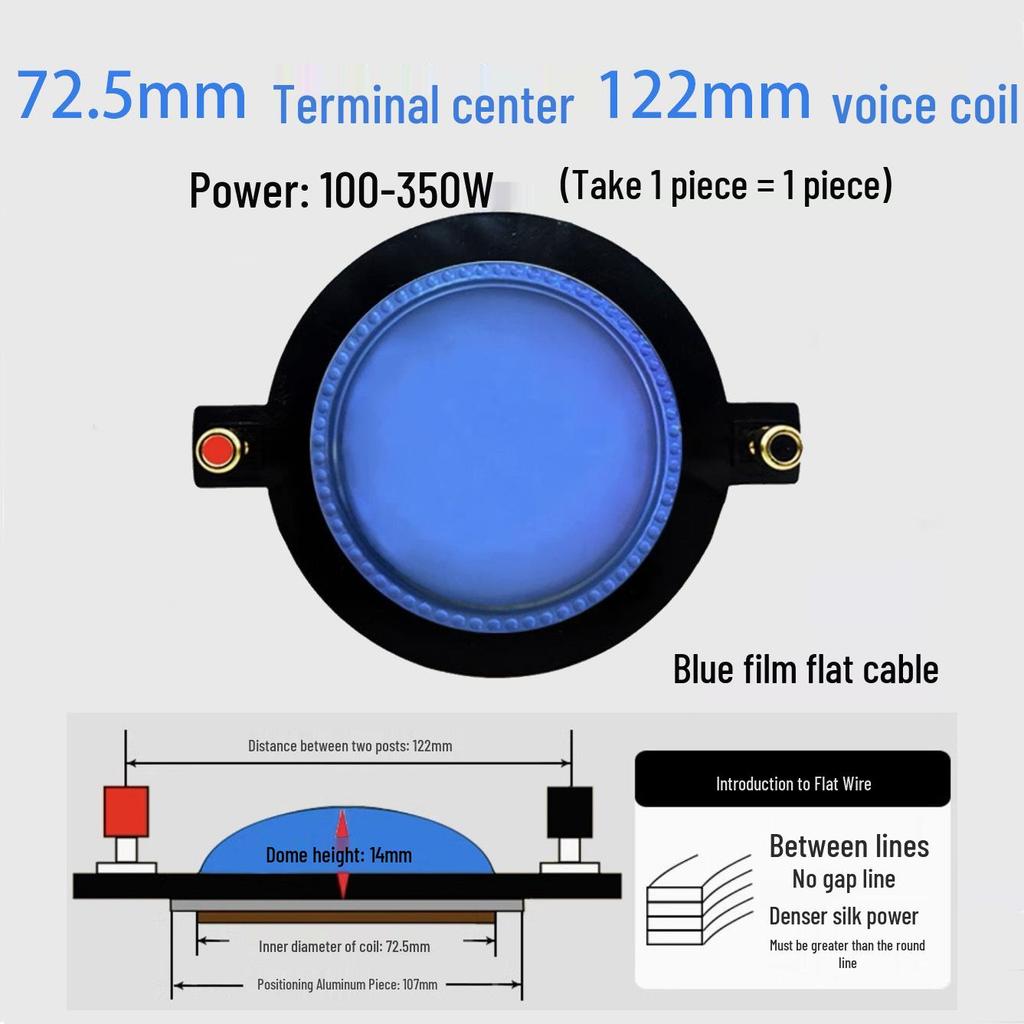 High-Frequency Voice Coil Diaphragm Repair Parts: 25-75 Core Round Flat Wire