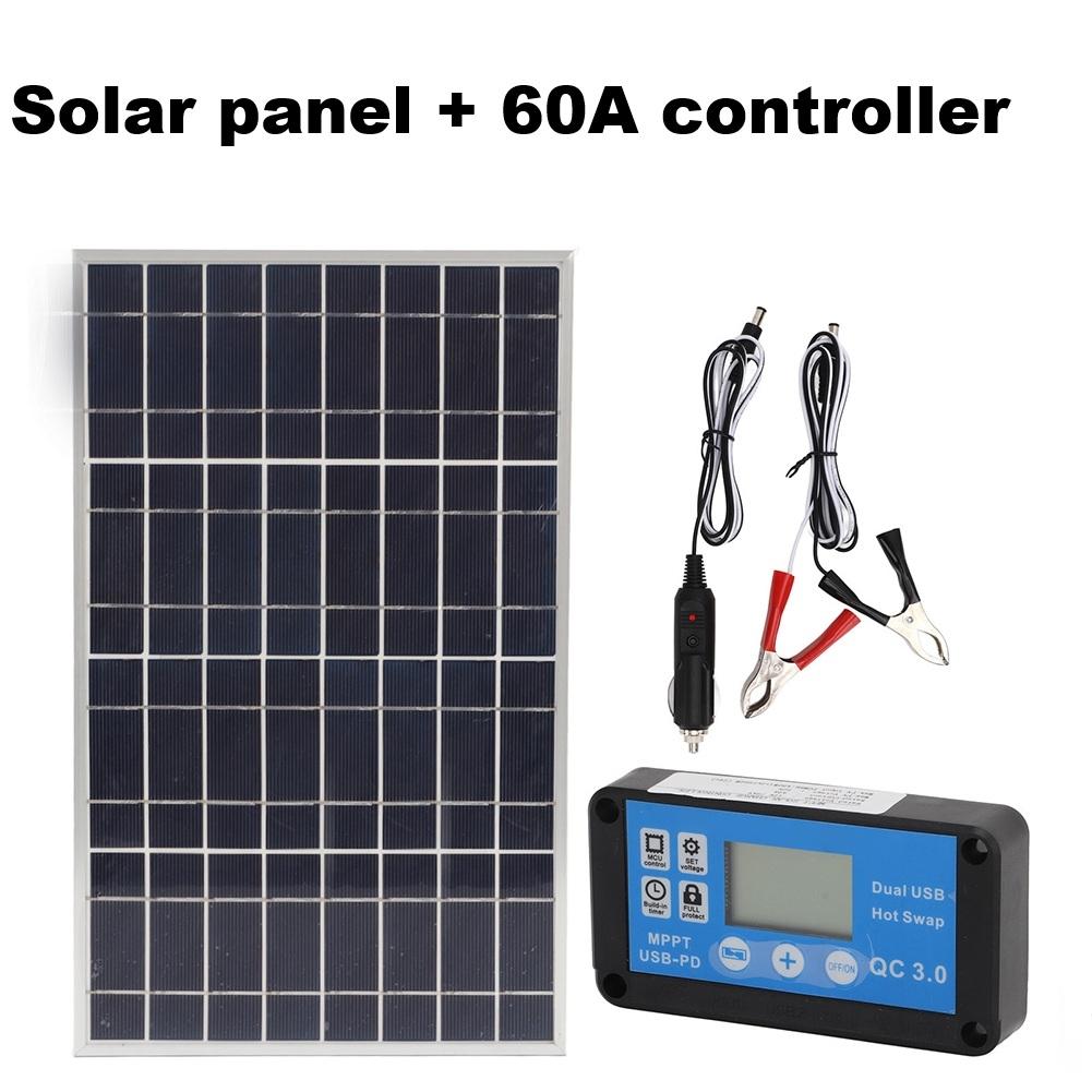 Battery Voltage 18V Framed Solar Panel Waterproof Controller
