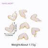 Wholesale 18k Gold Plated Brass Heart/Butterfly Pendants Charms,Natural Shell Charms For Jewelry Making,DIY Necklace Accessories