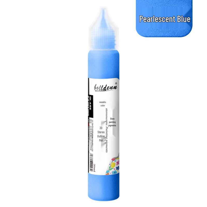 

Cross-Border 30ml Gold 3D Glass Paint Pen – Waterproof, No-Bake, DIY Acrylic Paint for Stereo Drawing 30ml