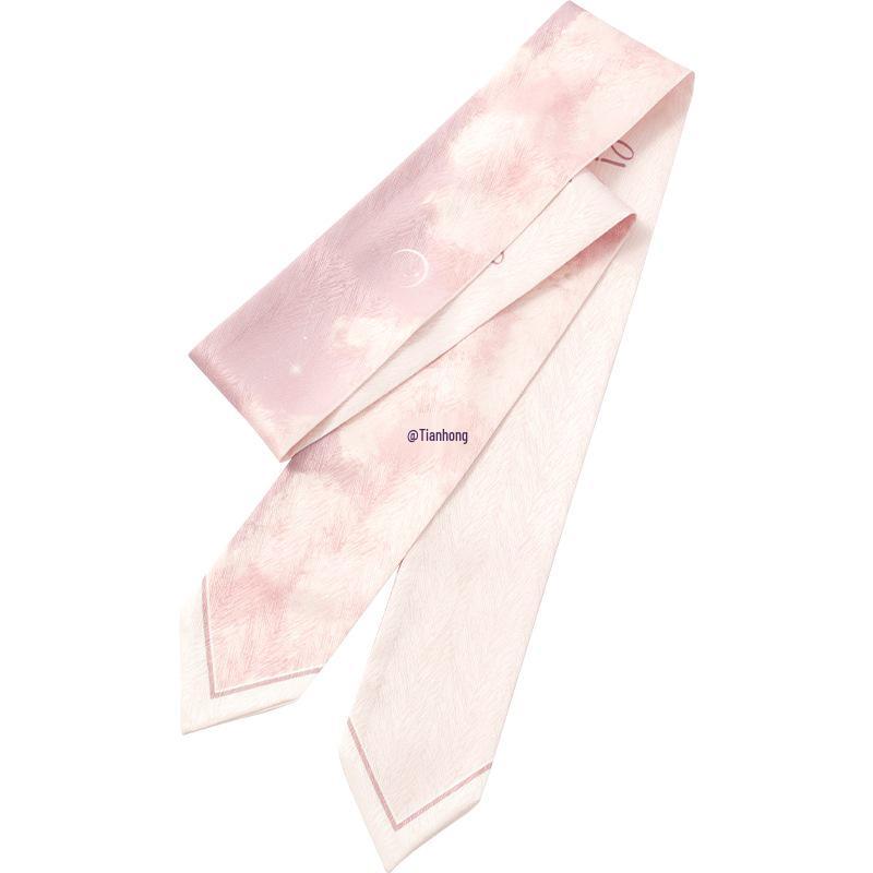 Silk Scarf: Pink Hair Band, Bag Tie, Waist Belt by Beauty Invasion Project