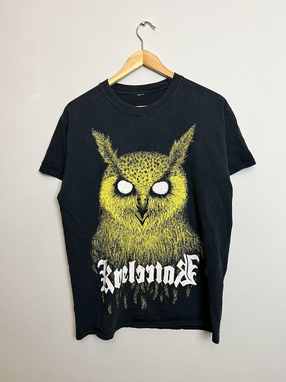 Vintage 00s Y2K Kvelertak OWl Rock heavy metal band Unisex T-Shirt XXXXL